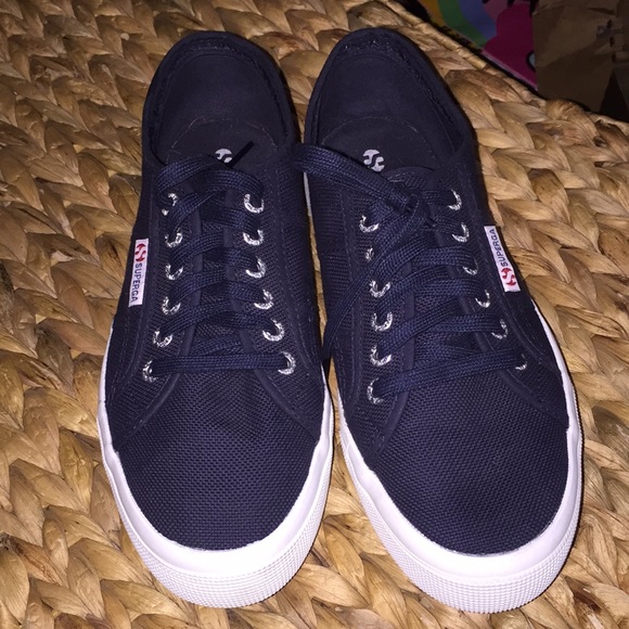 Superga 2790 ACOTW navy platform sneakers - Picture 2 of 7